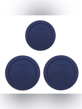 Pyrex Lids Dark Blue